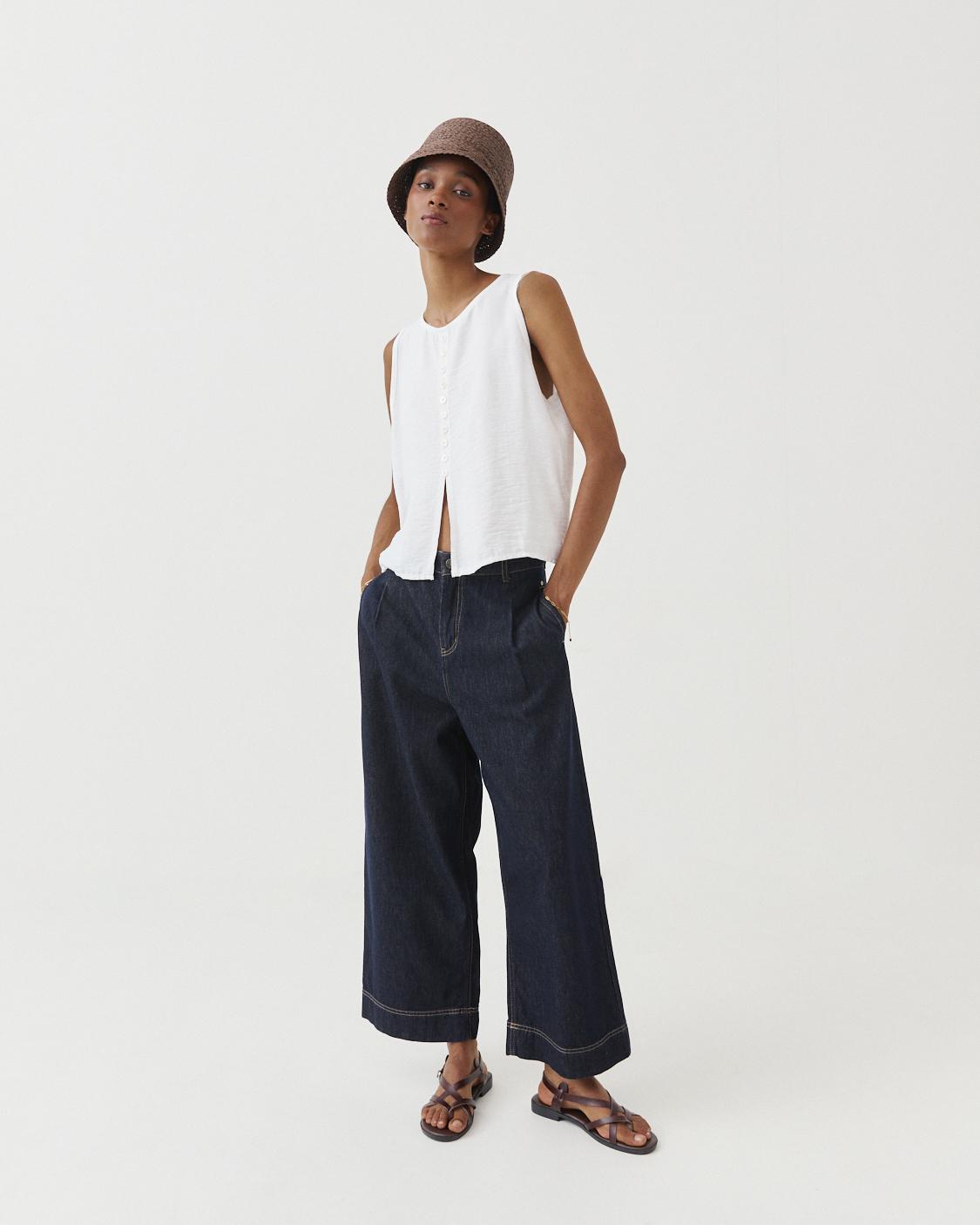 FRONT OPENING BUTTON TOP