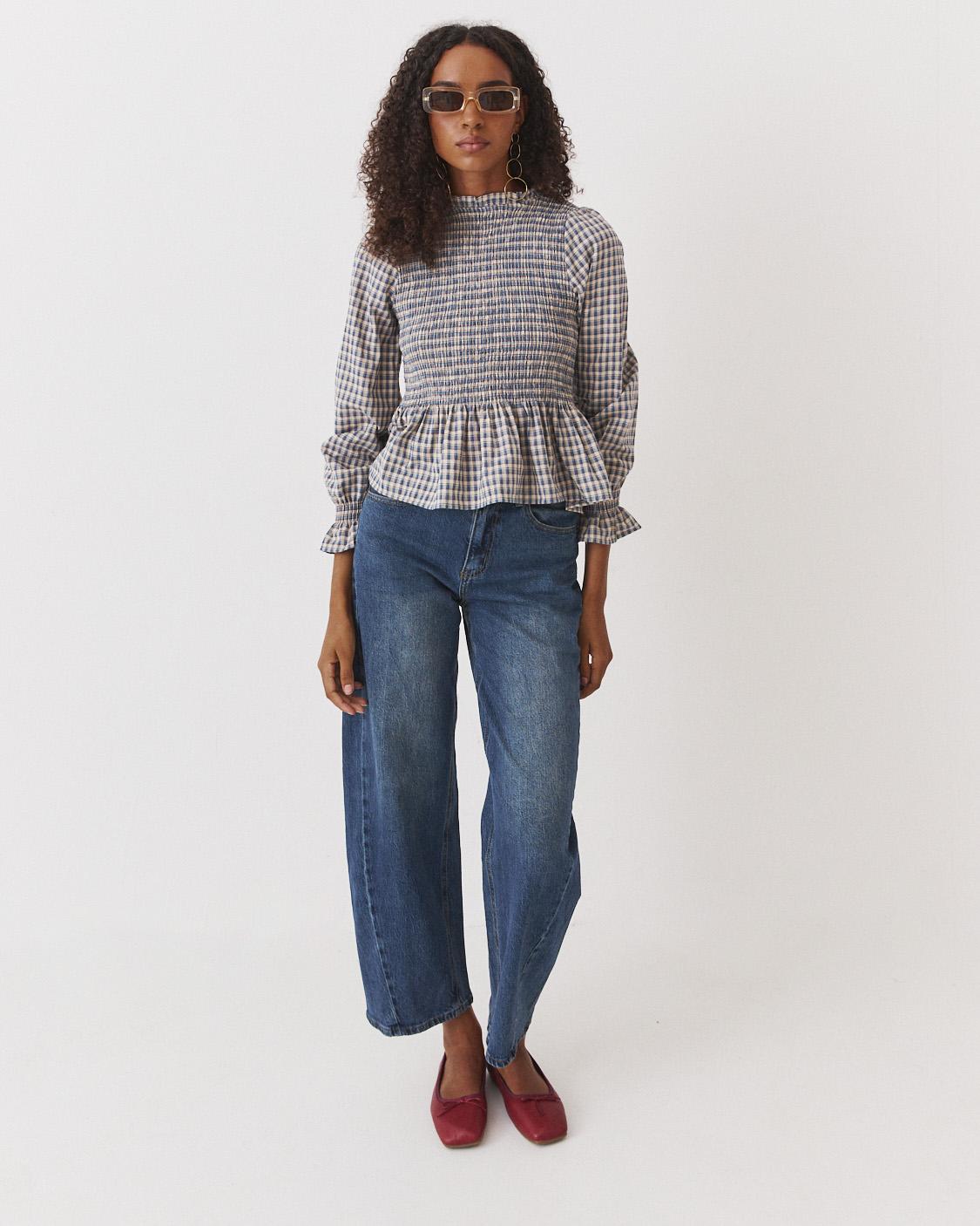 BLUSA NIDO ABEJA PEPLUM
