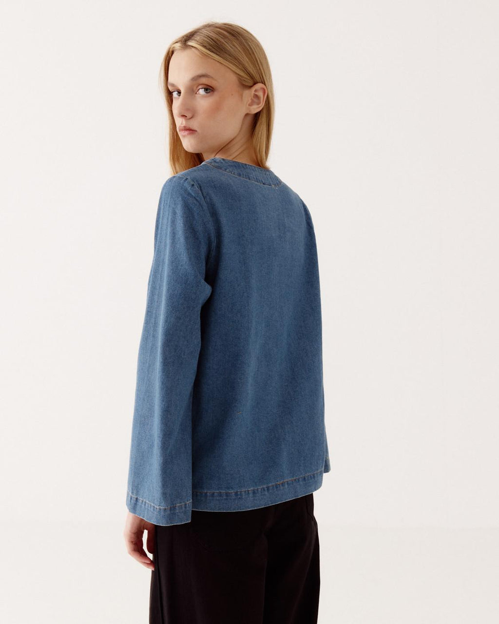 BLUSA TUNICA DENIM