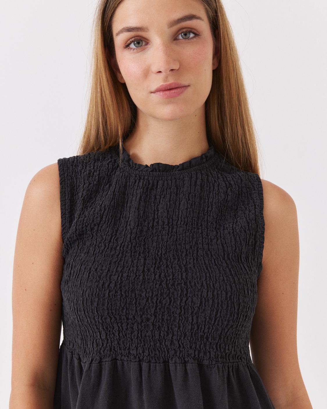 TOP NIDO ABEJA PEPLUM