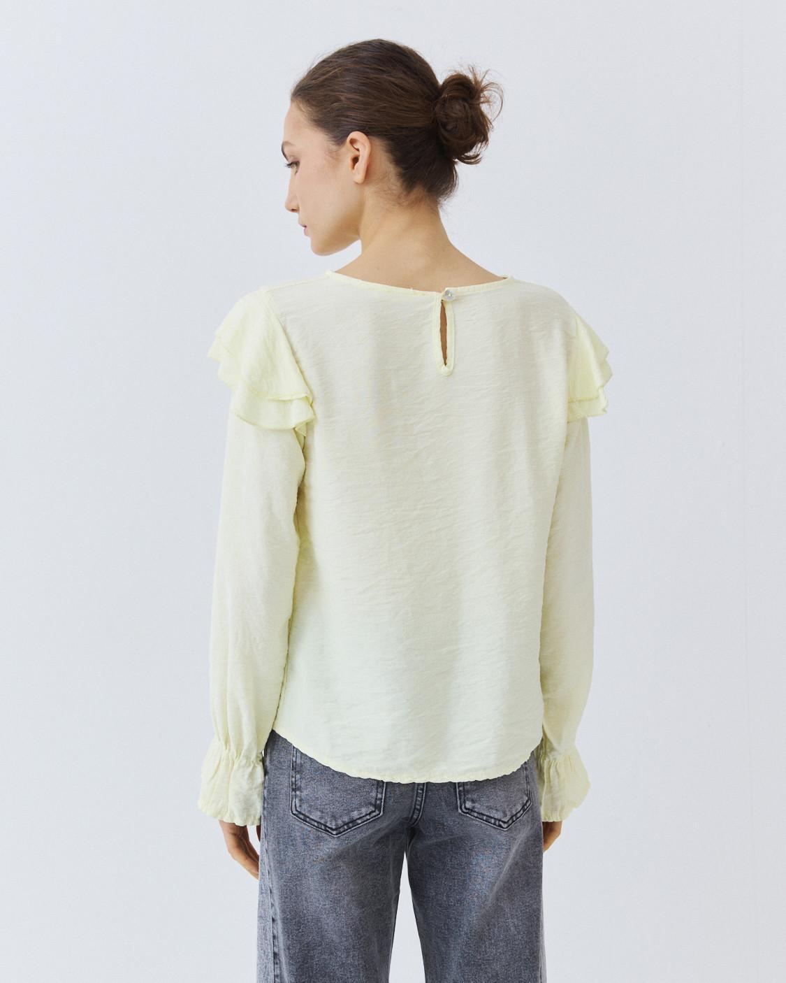 BLUSA VOLANTES HOMBRO