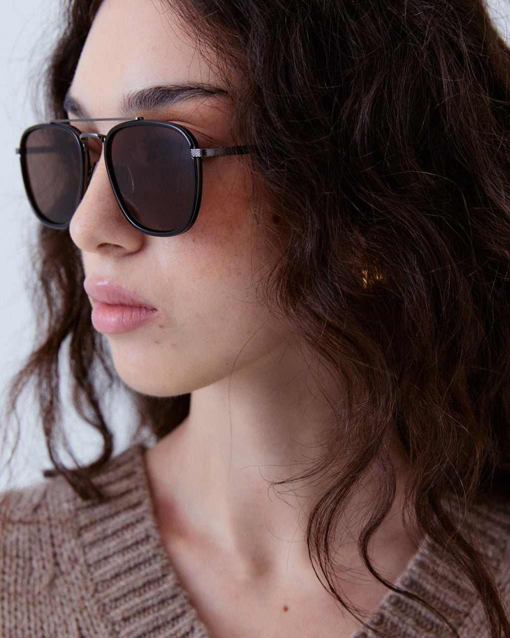 DOUBLE BRIDGE AVIATOR SUNGLASSES