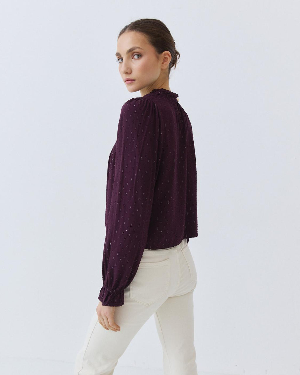 BLUSA FRUNCIDA LUREX