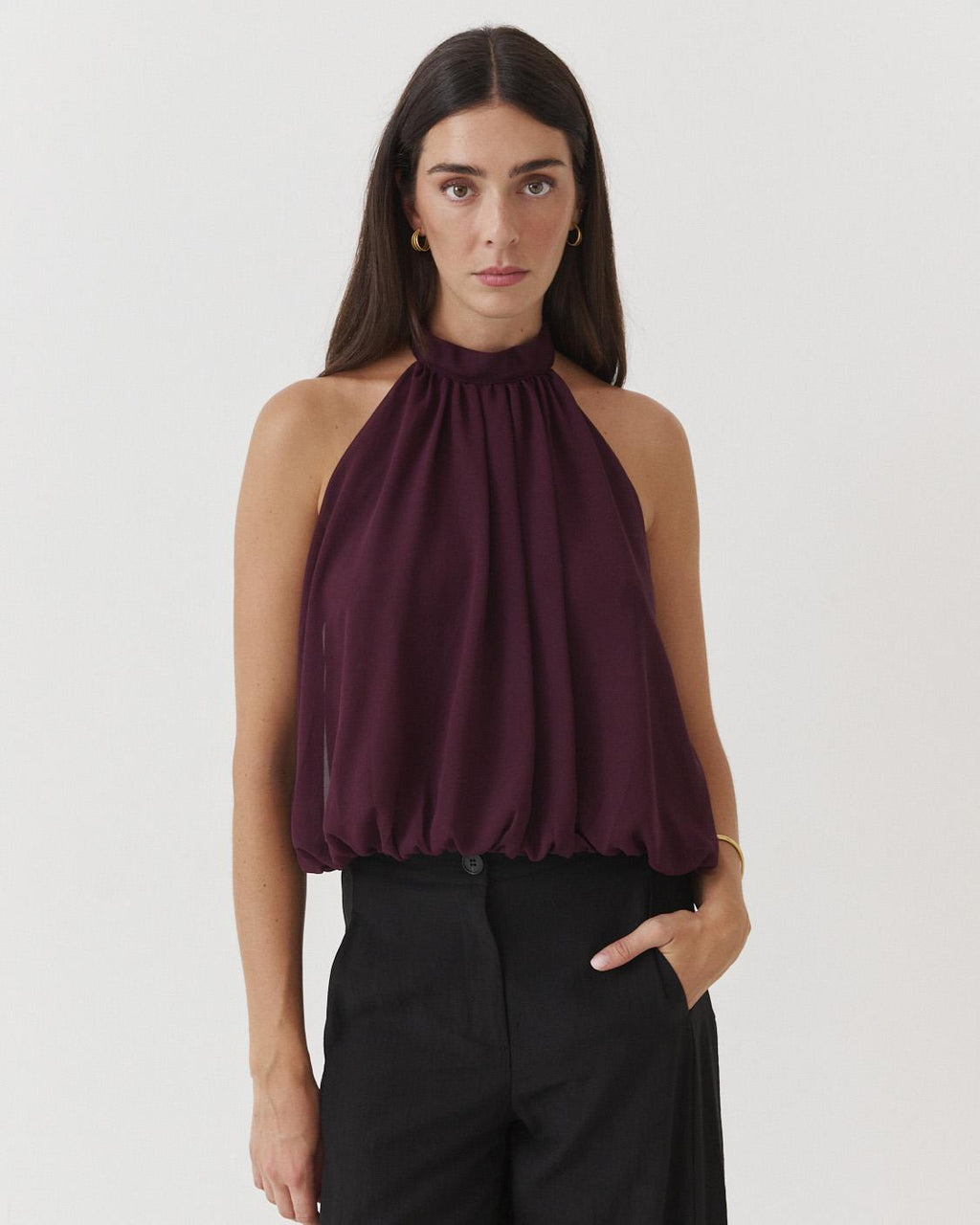 TOP HALTER FLUIDO