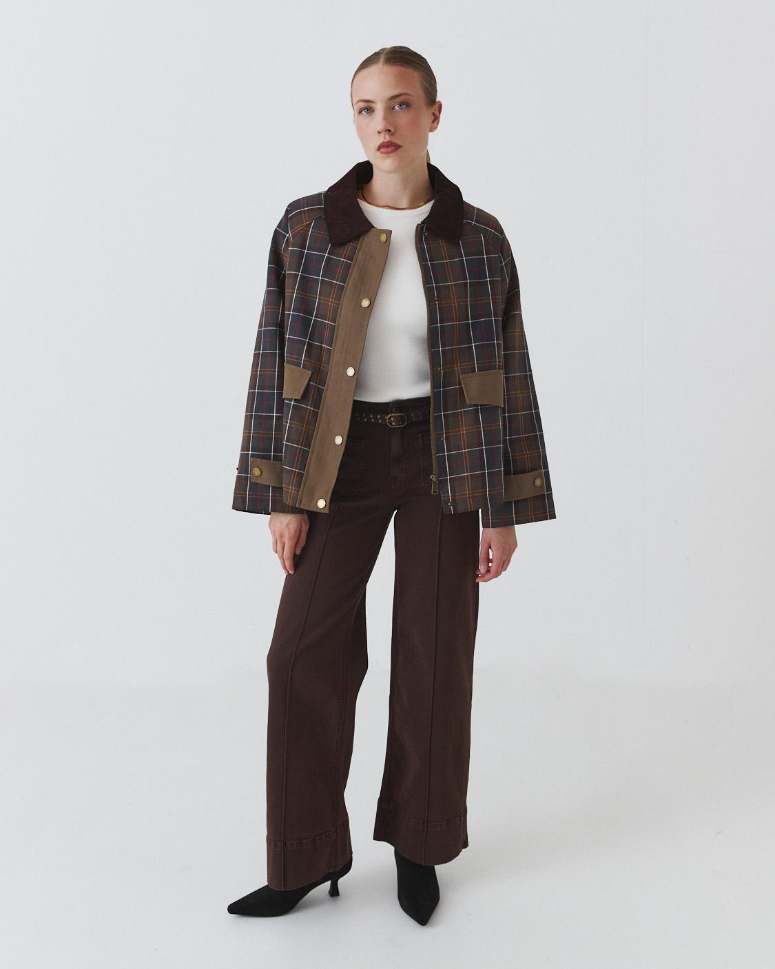 TARTAN CHECK COAT