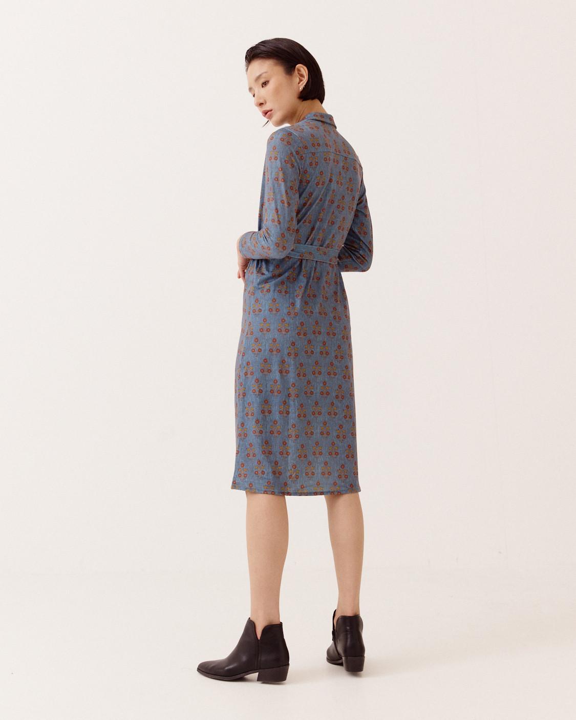 VESTIDO MIDI CAMISERO