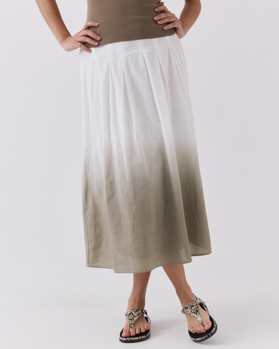 FALDA MIDI EFECTO OMBRÉ