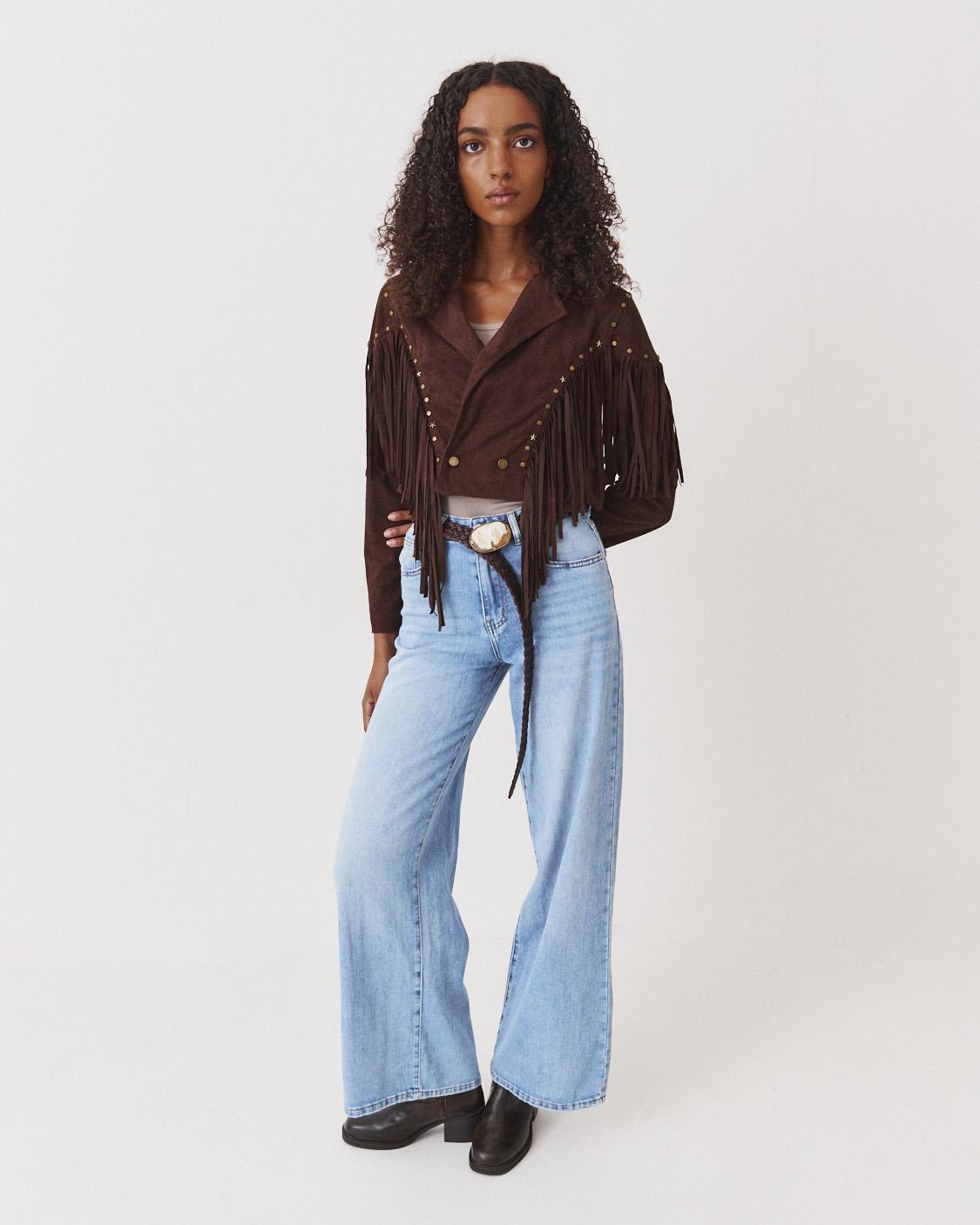 SUEDE FRINGE JACKET