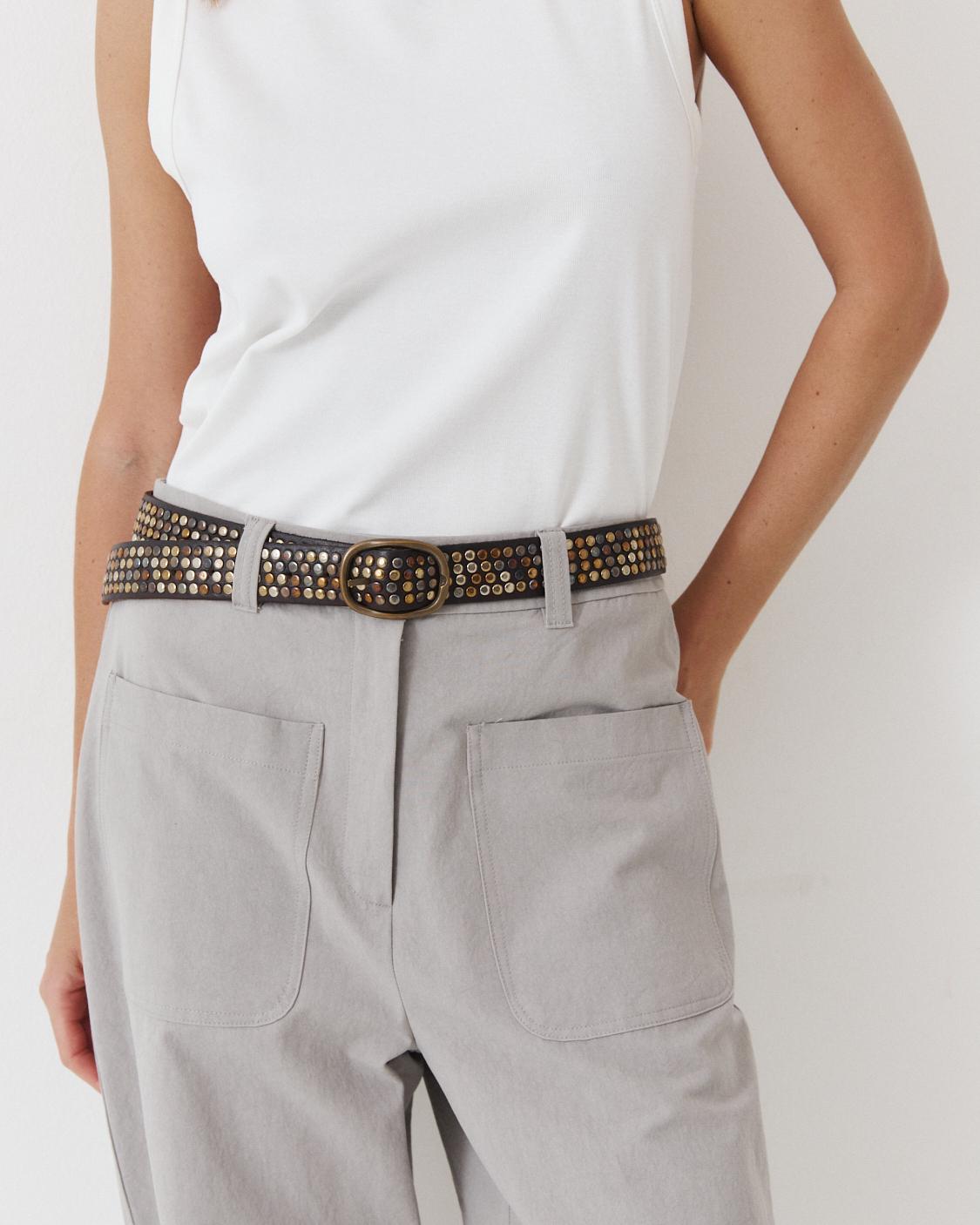 MULTI-COLORED MULTI-STUD BELT
