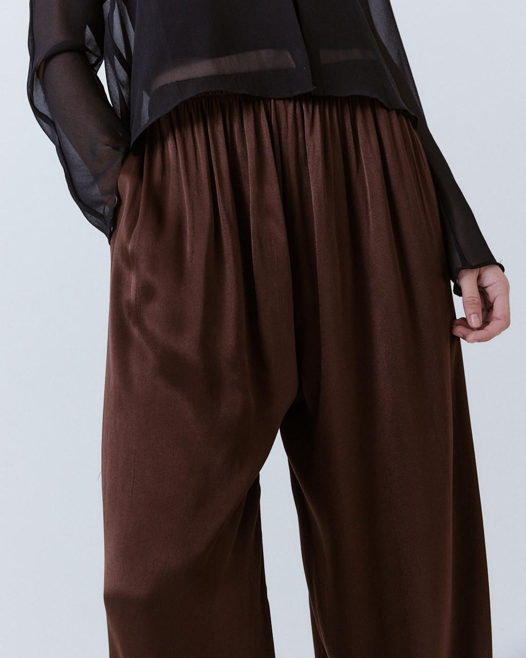 SATIN HAREM PANTS
