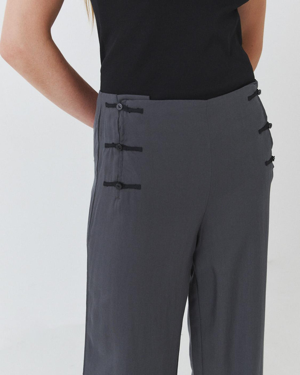 PANTALÓN RECTO QIPAO CONTRASTE