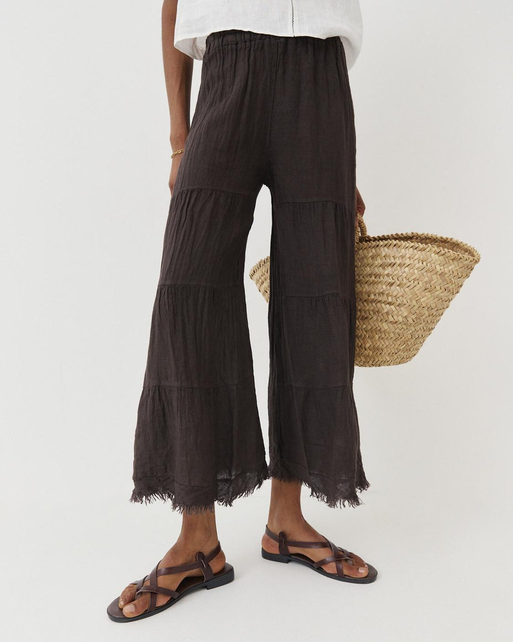PANTALÓN LINO FLECOS WIDE LEG