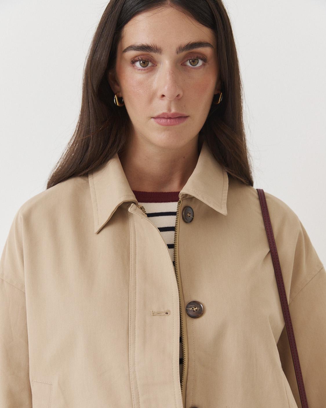 TRENCH CORTO BOTONES