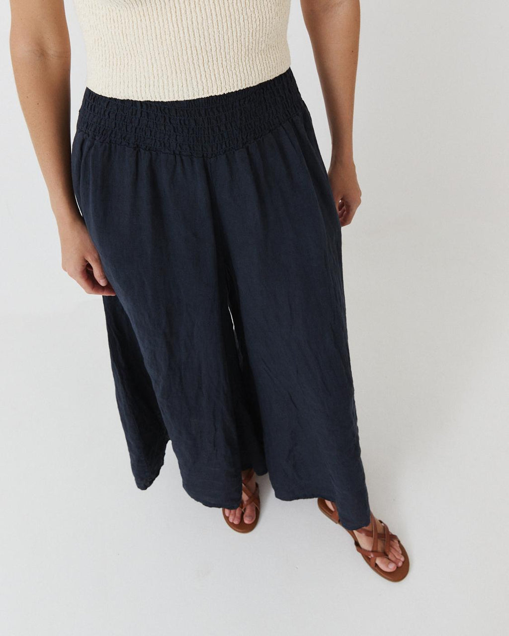 LINEN PALAZZO PANTS