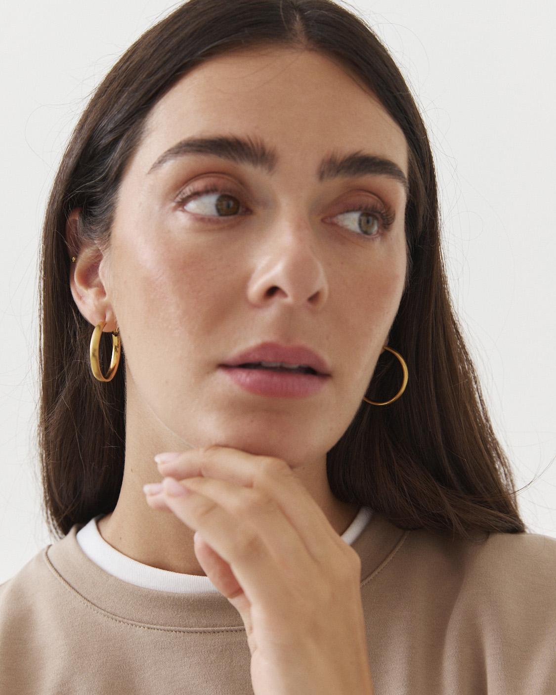 PENDIENTES DE ARO DORADO