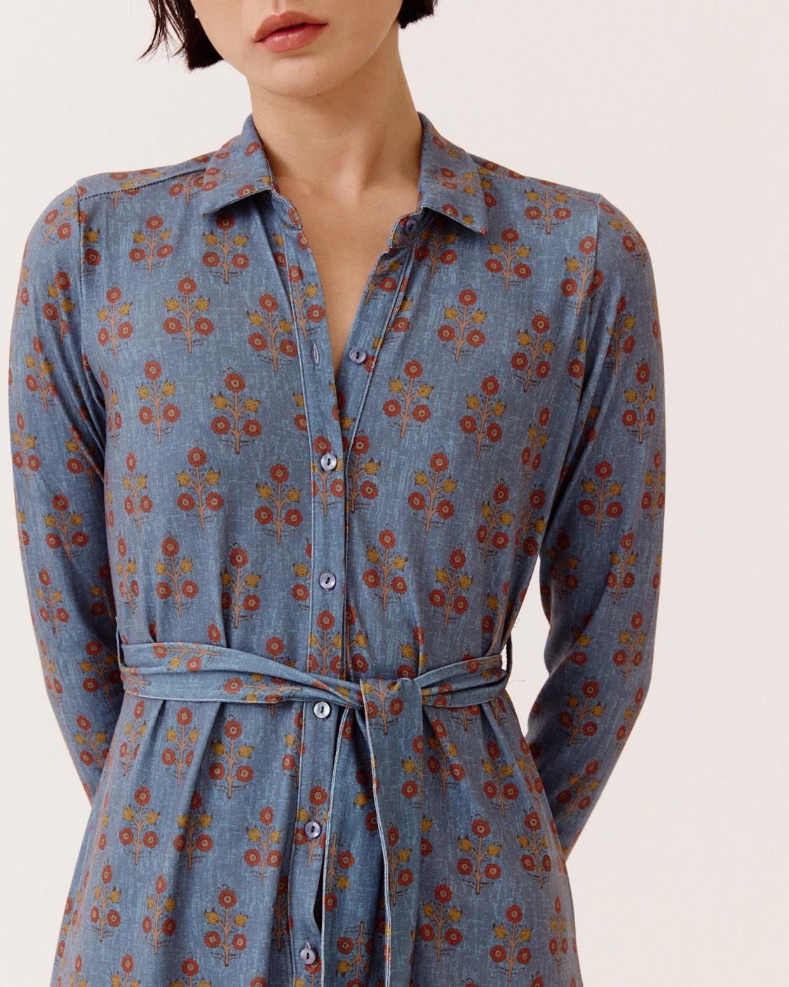 VESTIDO MIDI CAMISERO