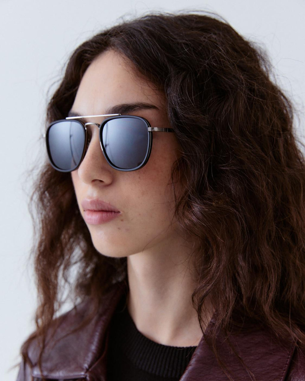 DOUBLE BRIDGE AVIATOR SUNGLASSES