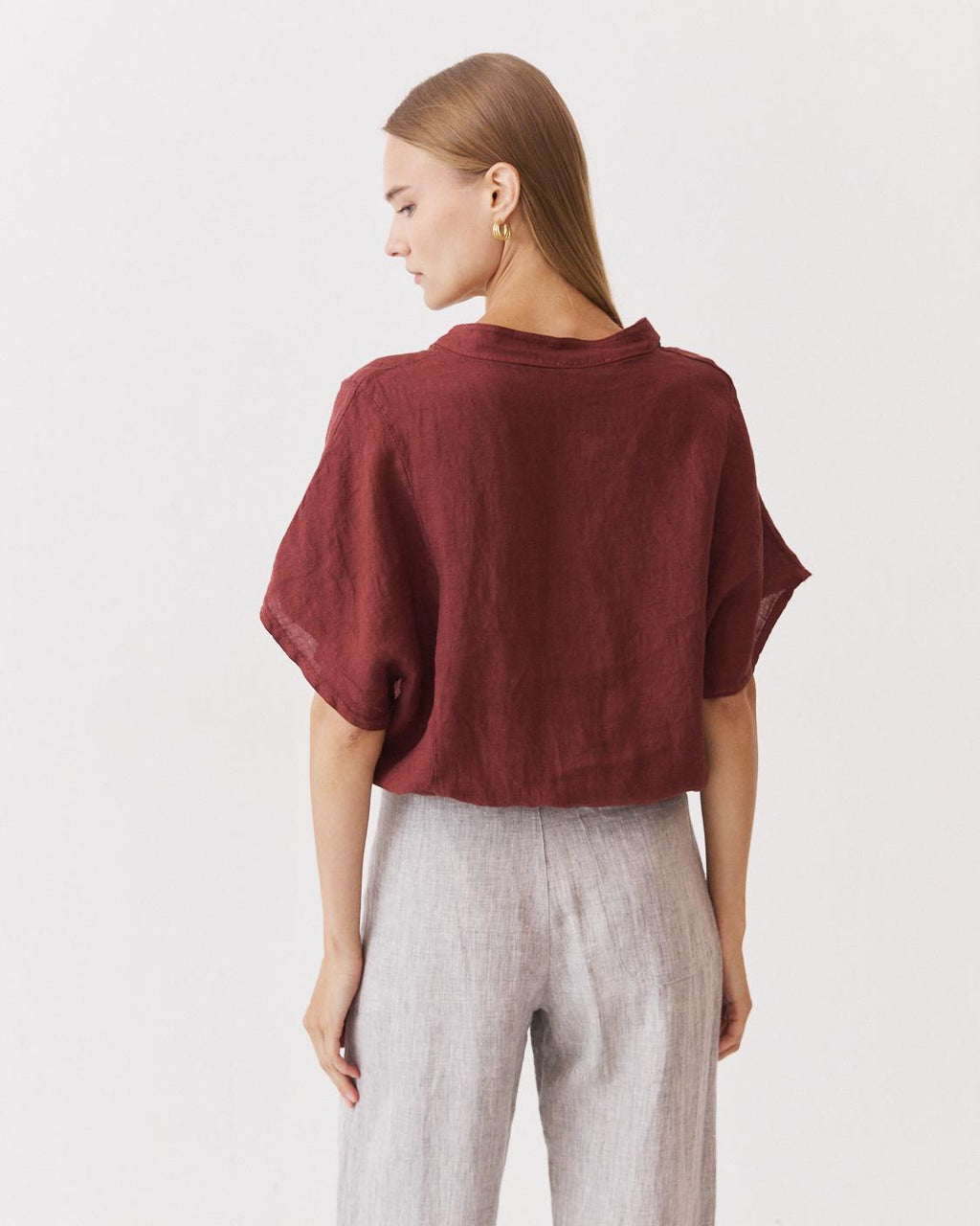 BLUSA LINO DETALLE BAJO