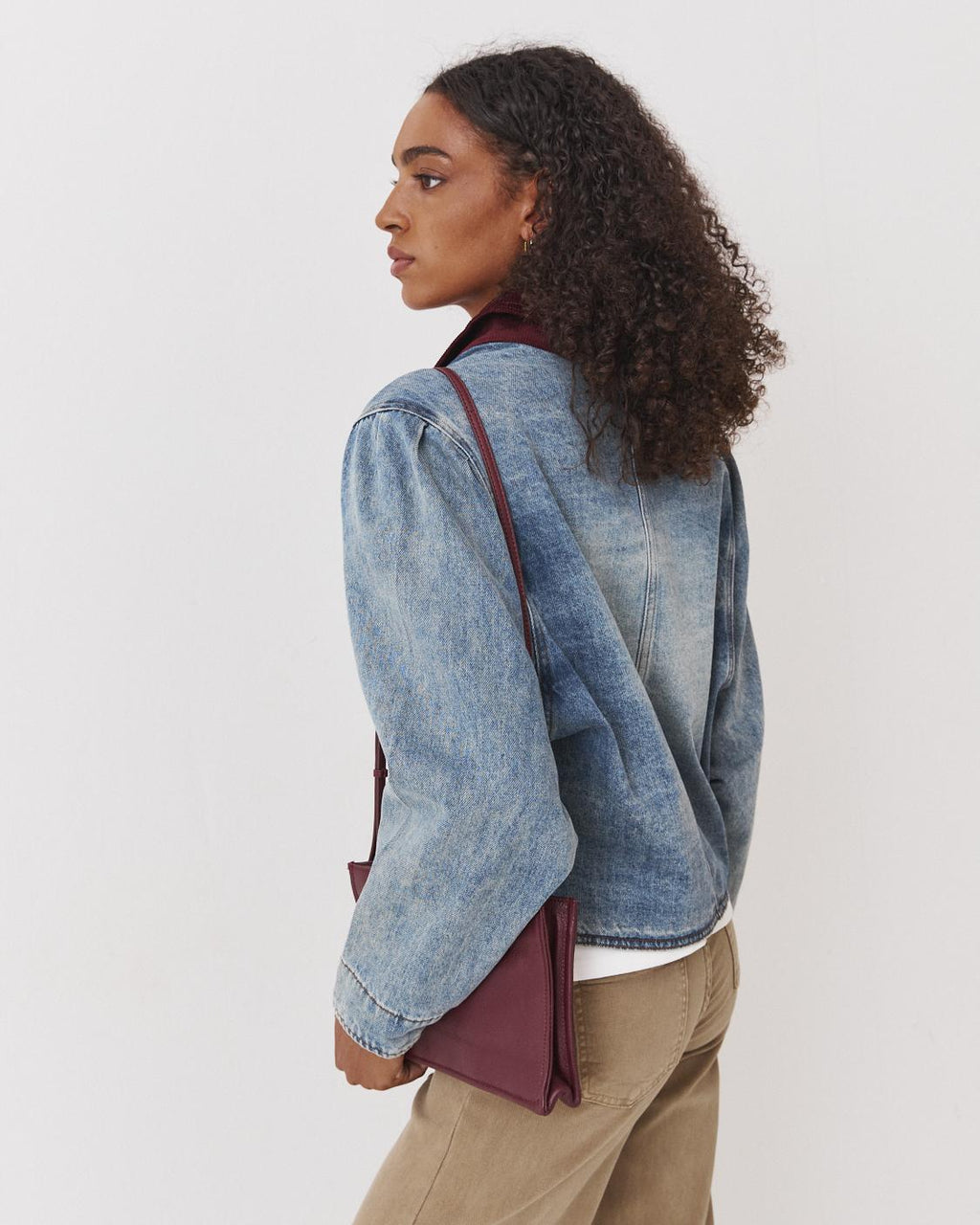 CHAQUETA DENIM CUELLO PANA