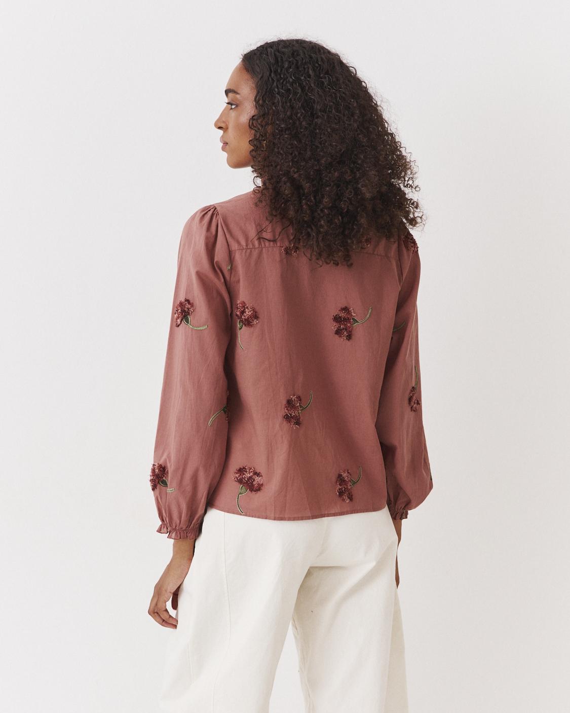 BLUSA BORDADA MINI VOLANTES