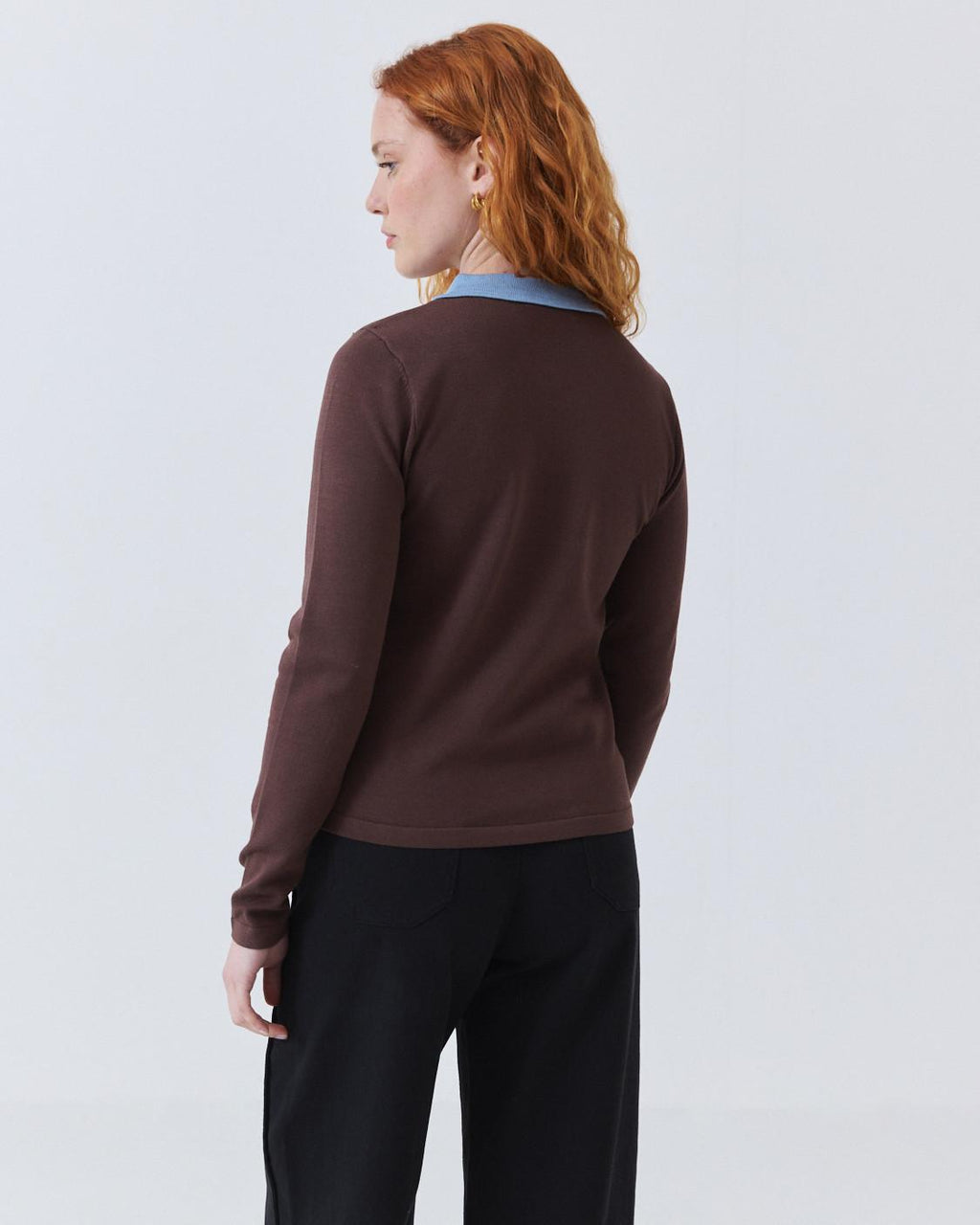 BABY COLLAR KNIT SWEATER