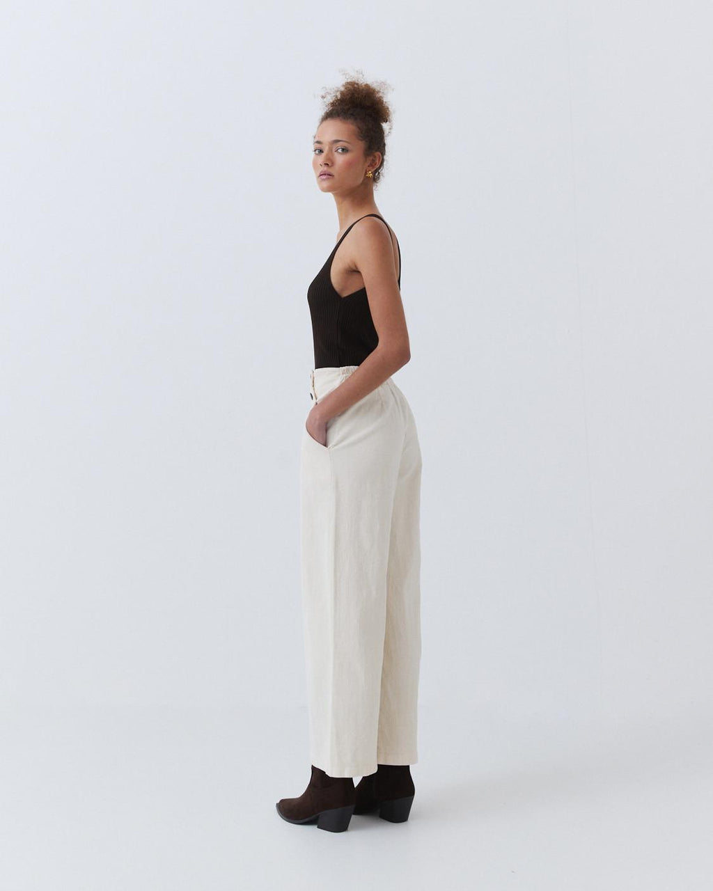 CORDUROY STRAIGHT-LEG TROUSERS