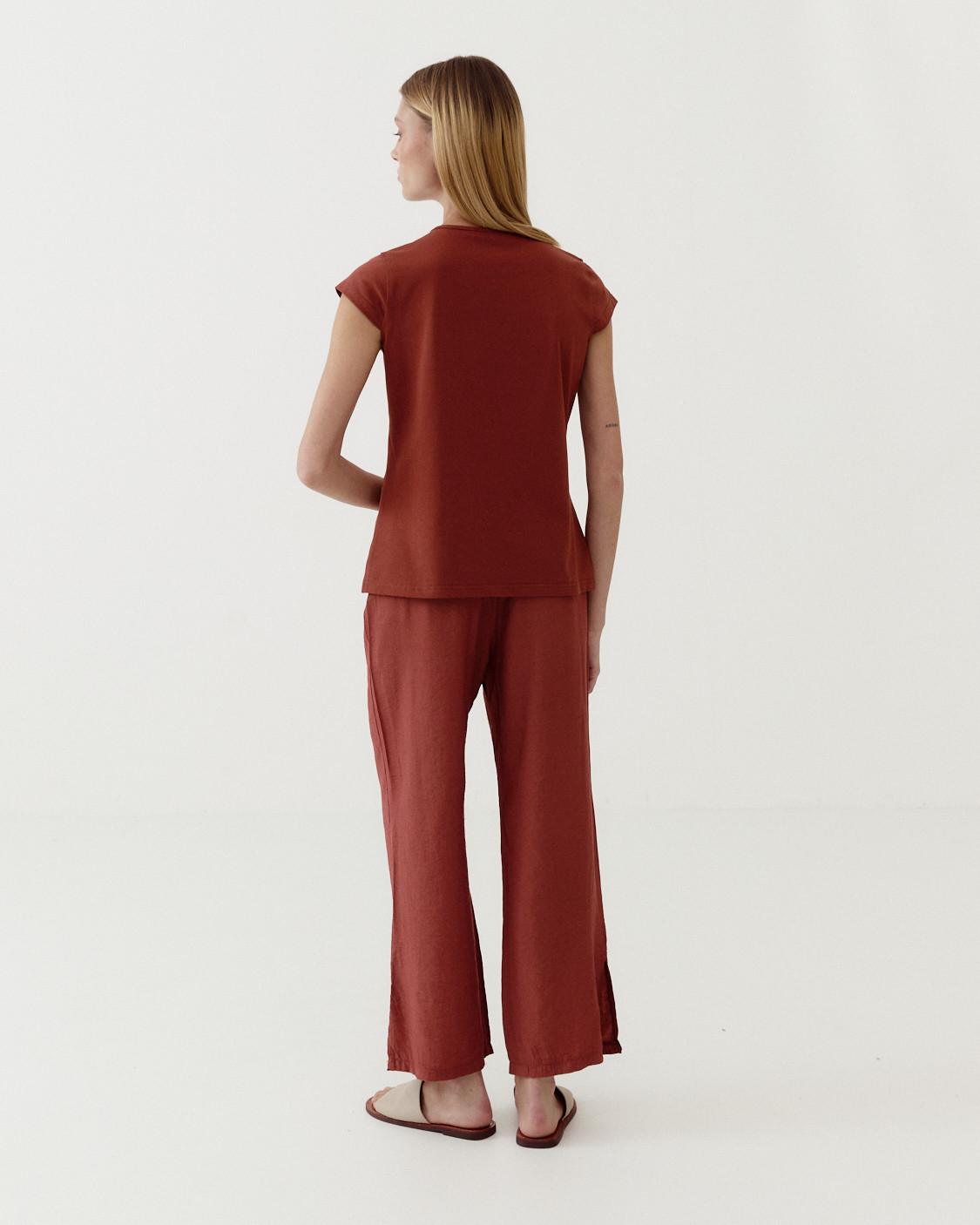 PANTALÓN RECTO CINTURA ELÁSTICA