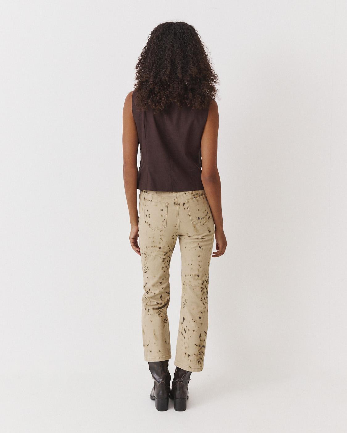 ANIMAL PRINT STRAIGHT PANTS