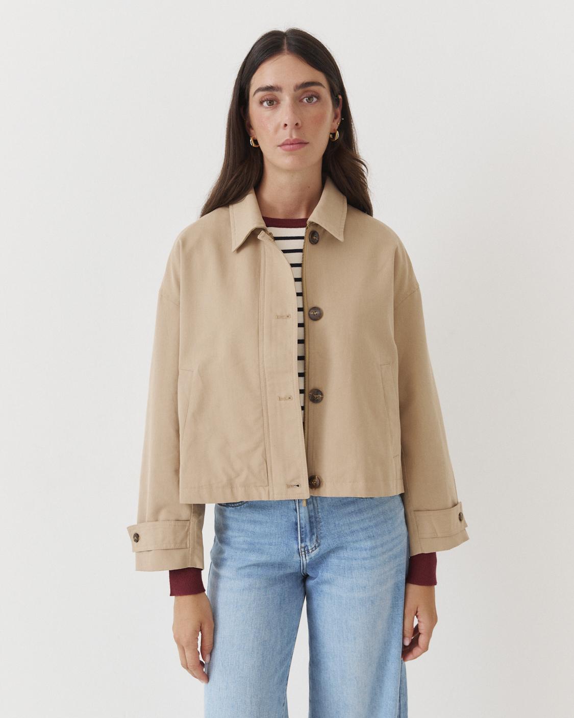 TRENCH CORTO BOTONES