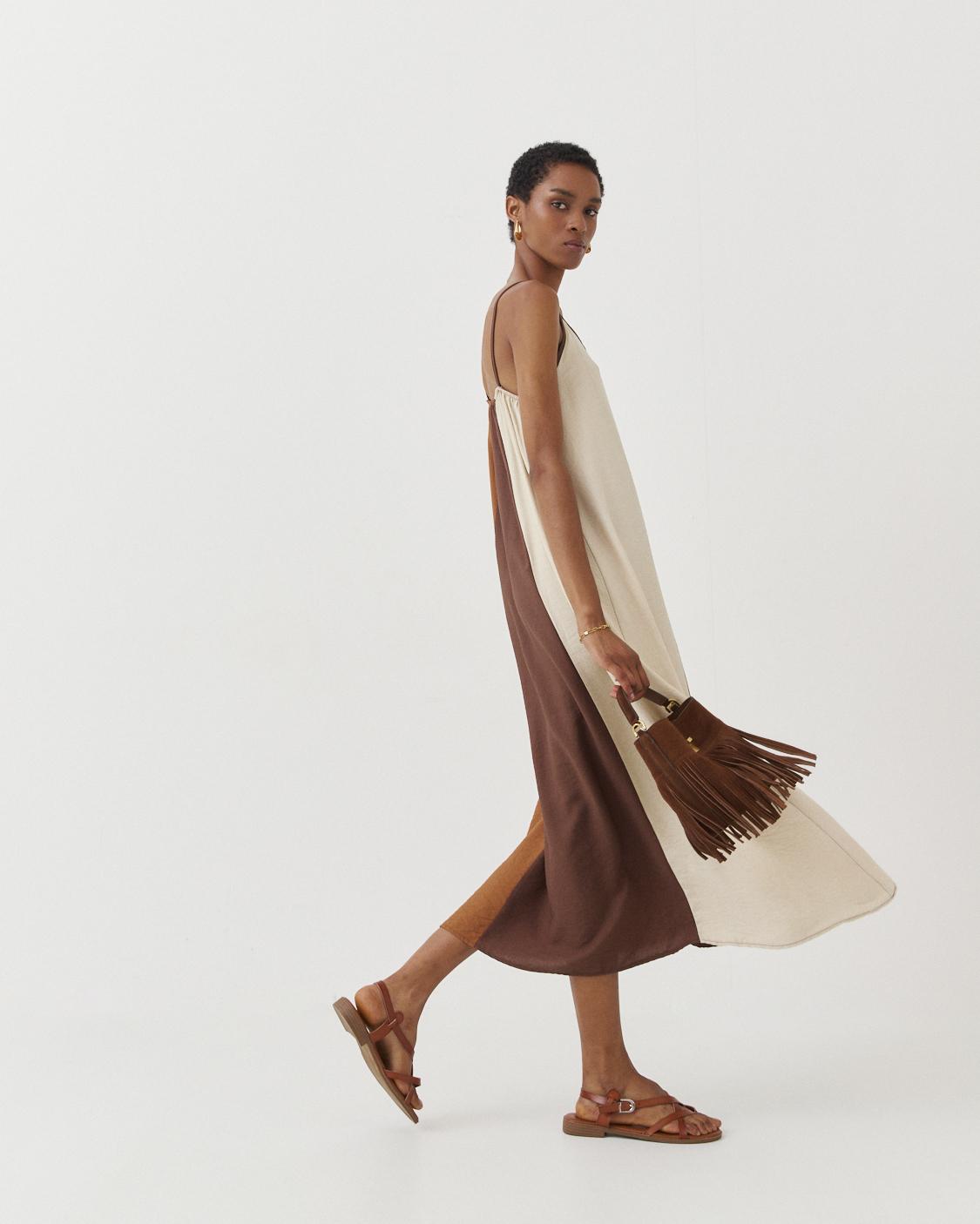 VESTIDO TIRANTES PANELES