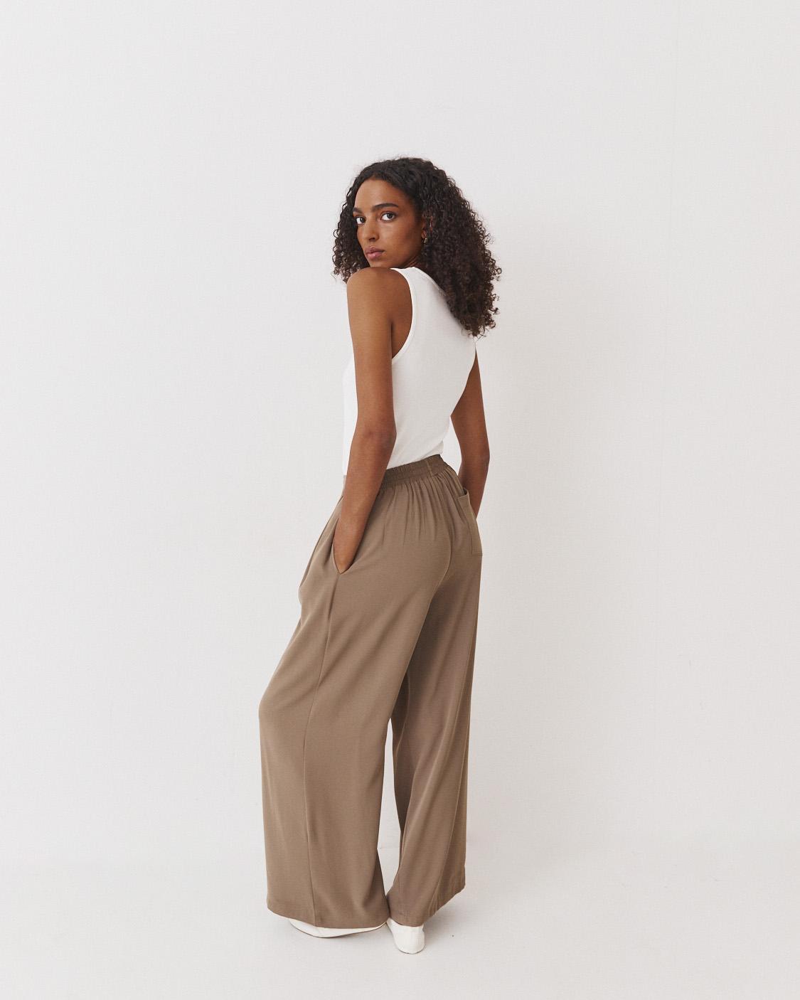 FLUID WIDE-LEG TROUSERS