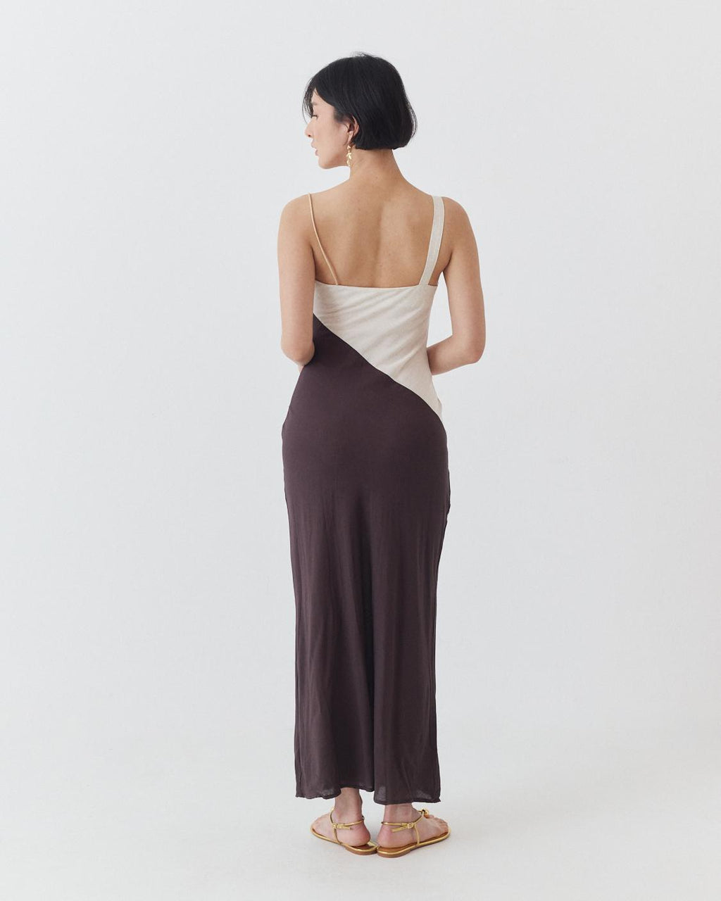 TWO-TONE MAXI DRESS
