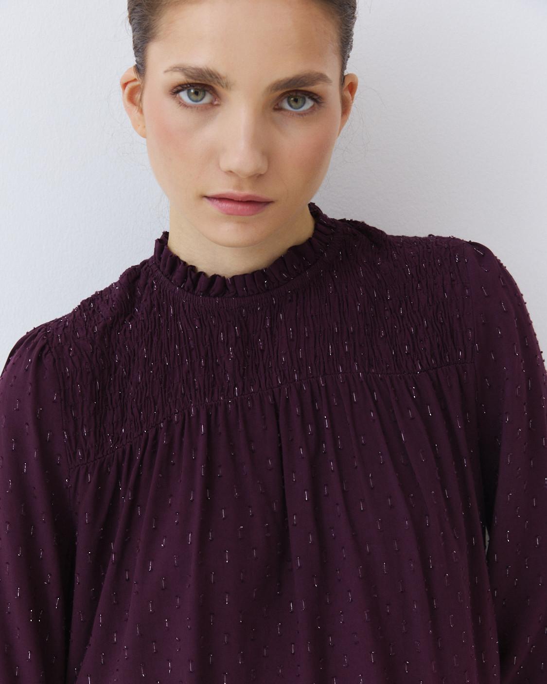 BLUSA FRUNCIDA LUREX