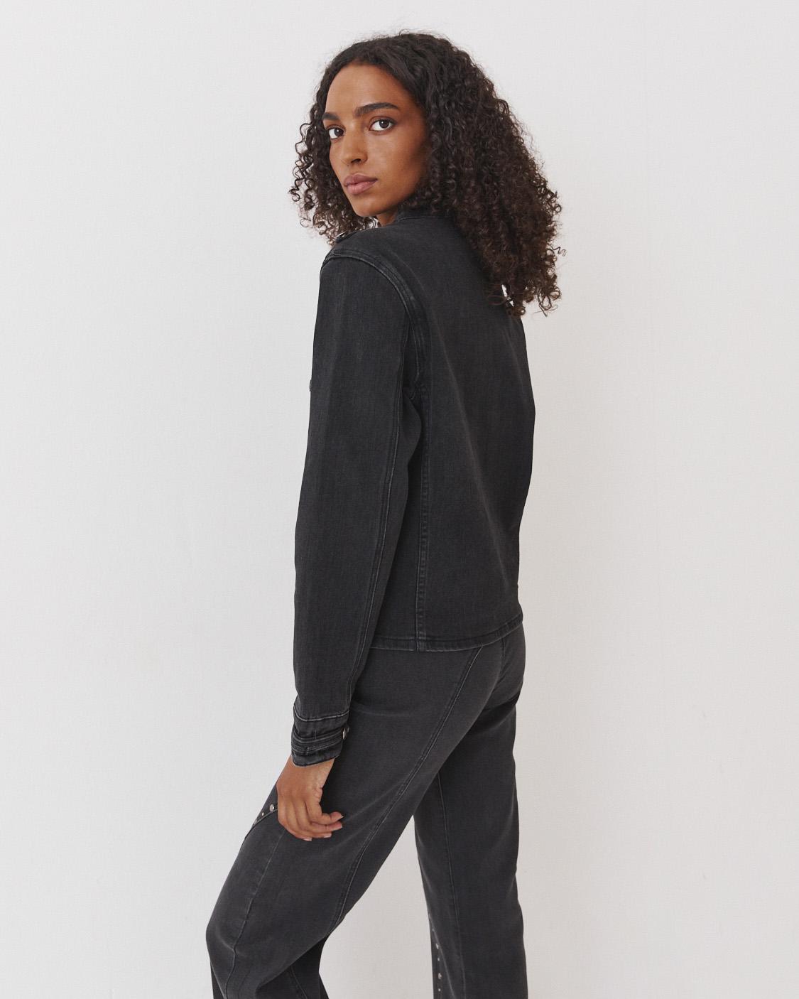 DENIM TOGGLE JACKET