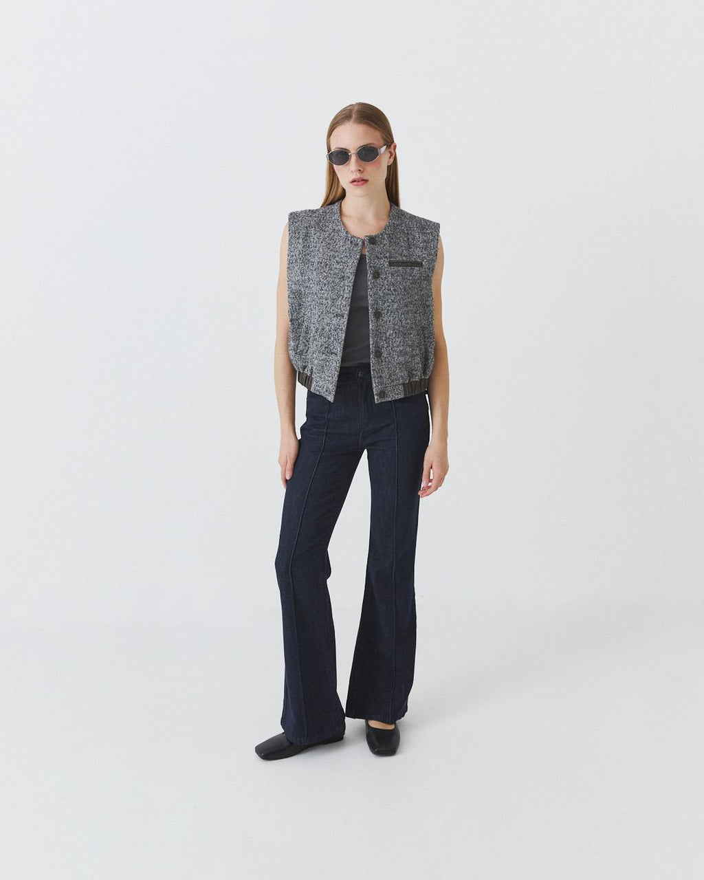 JEANS FLARE COSTURA