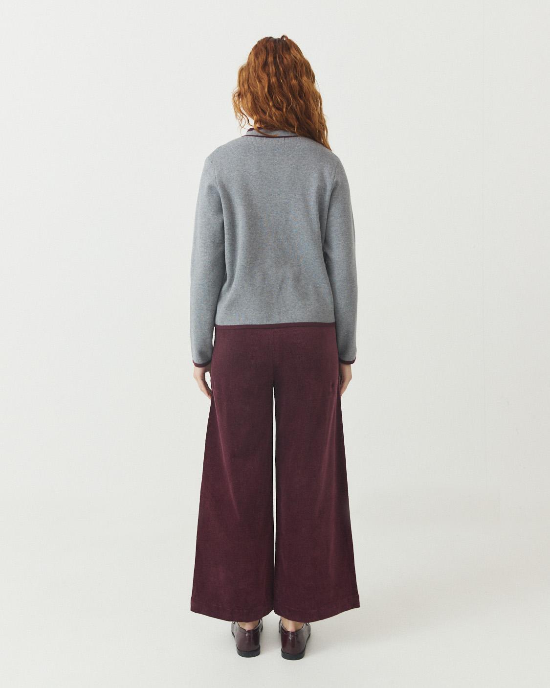 PANTALON WIDE LEG DE PANA
