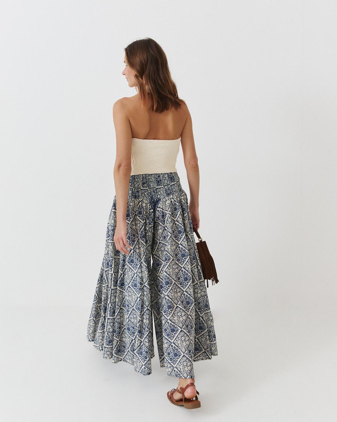 PANTALÓN PALAZZO ESTAMPADO