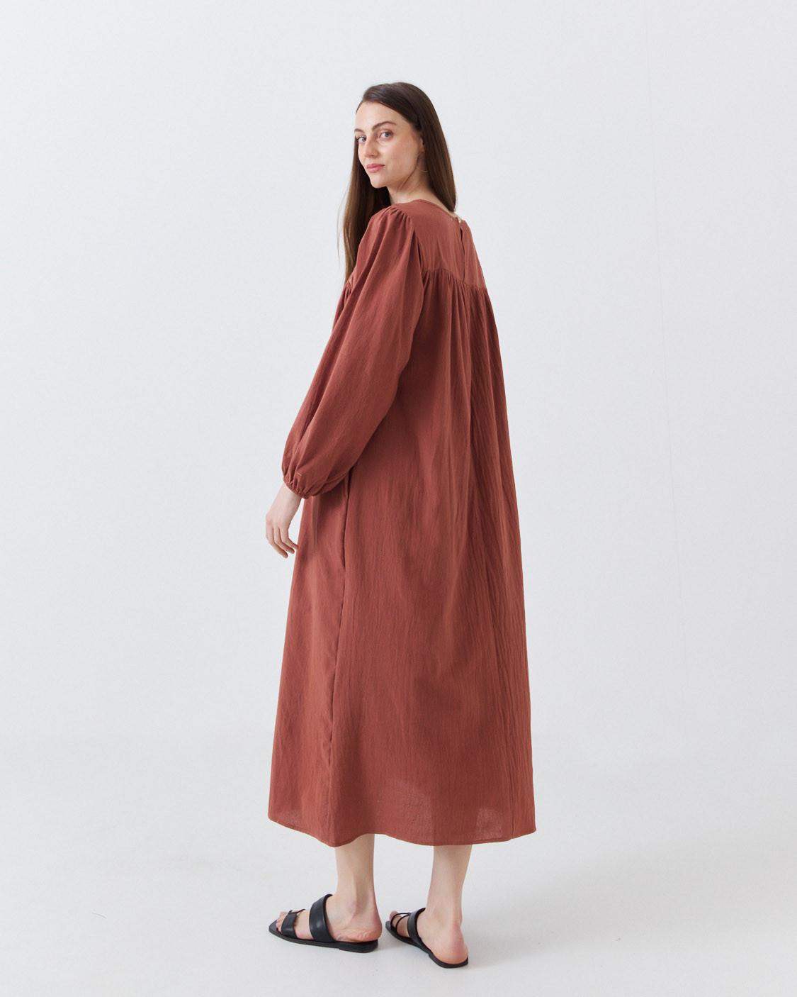 EMBROIDERED MAXI DRESS