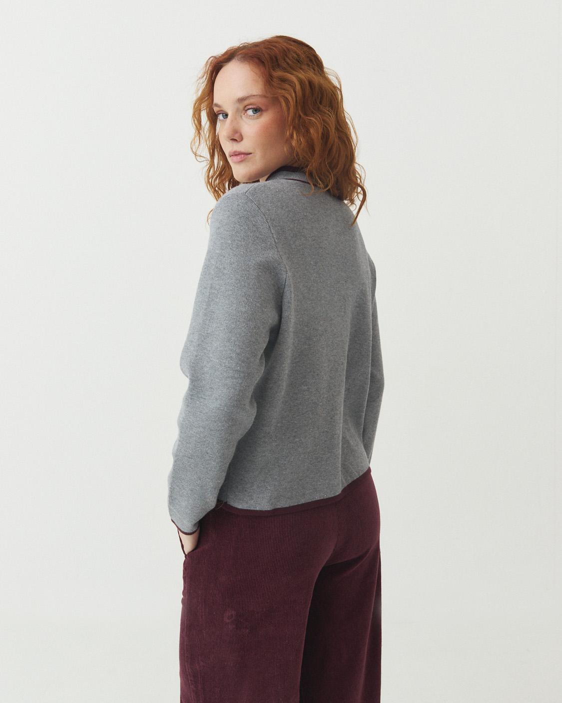 CONTRAST TRIM CARDIGAN