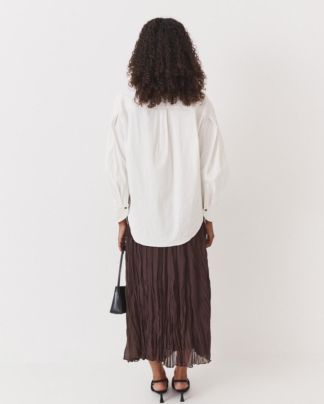 PLEATED MIDI SKIRT
