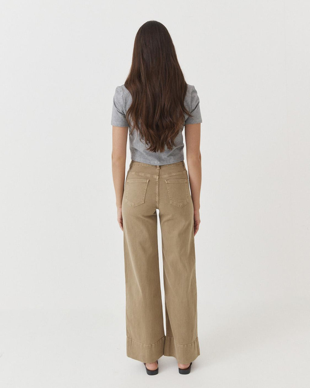 JEANS WIDE LEG COSTURAS