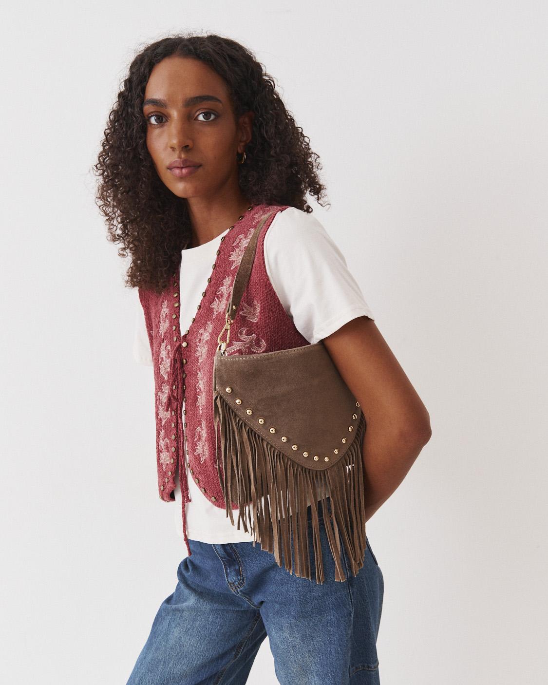 MEDIUM FRINGED BAG