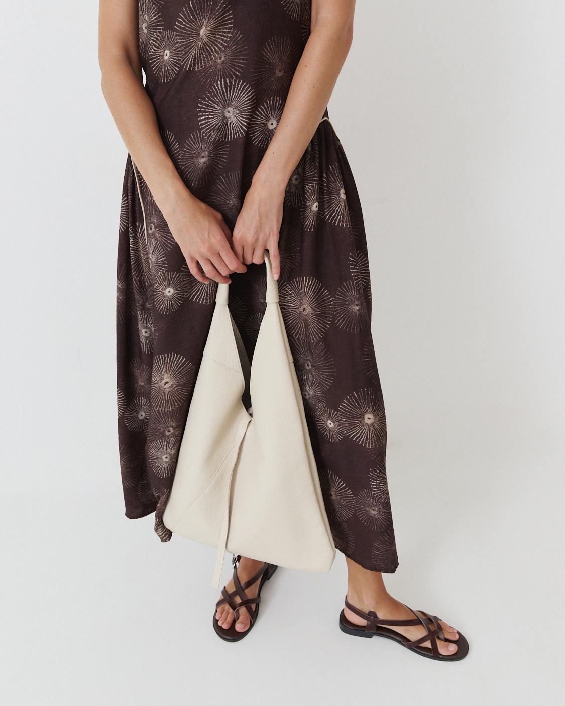 GEOMETRIC PRINT MIDI DRESS