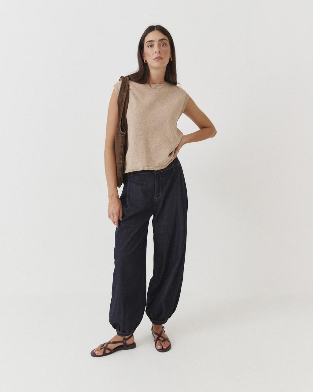 JEANS BOMBACHOS CINTURA ELÁSTICA