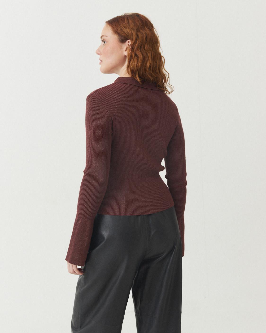 BELL SLEEVE POLO SHIRT
