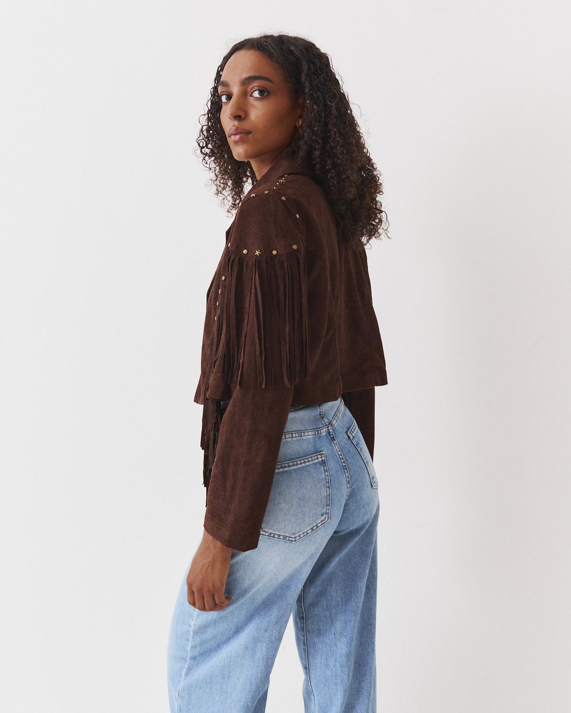 CHAQUETA ANTE FLECOS