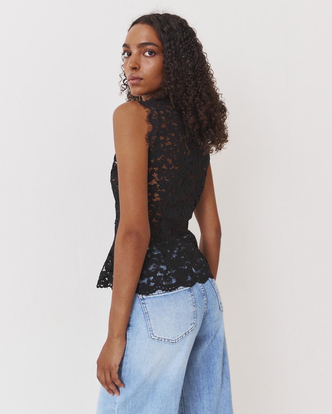 QIPAO LACE TOP