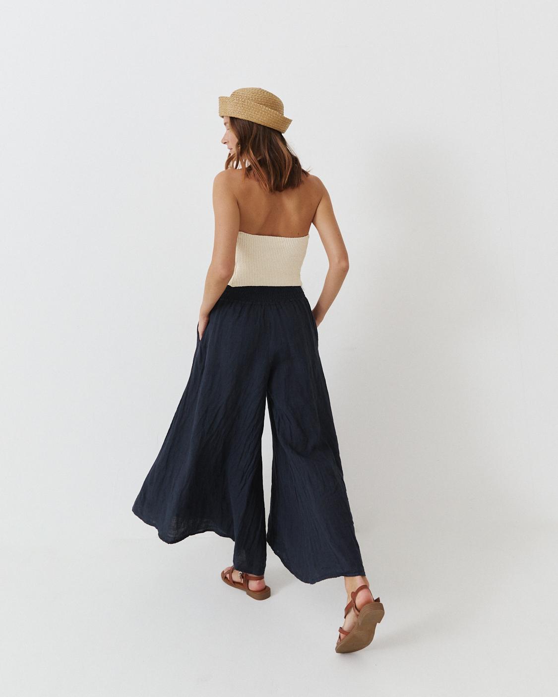 LINEN PALAZZO PANTS
