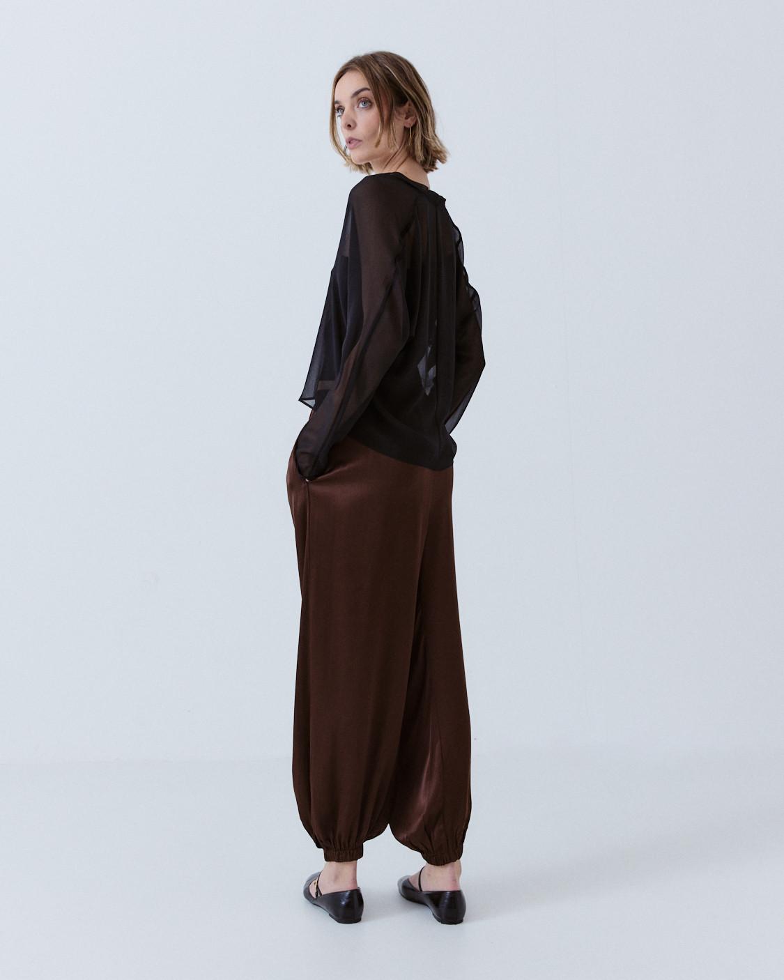 SATIN HAREM PANTS