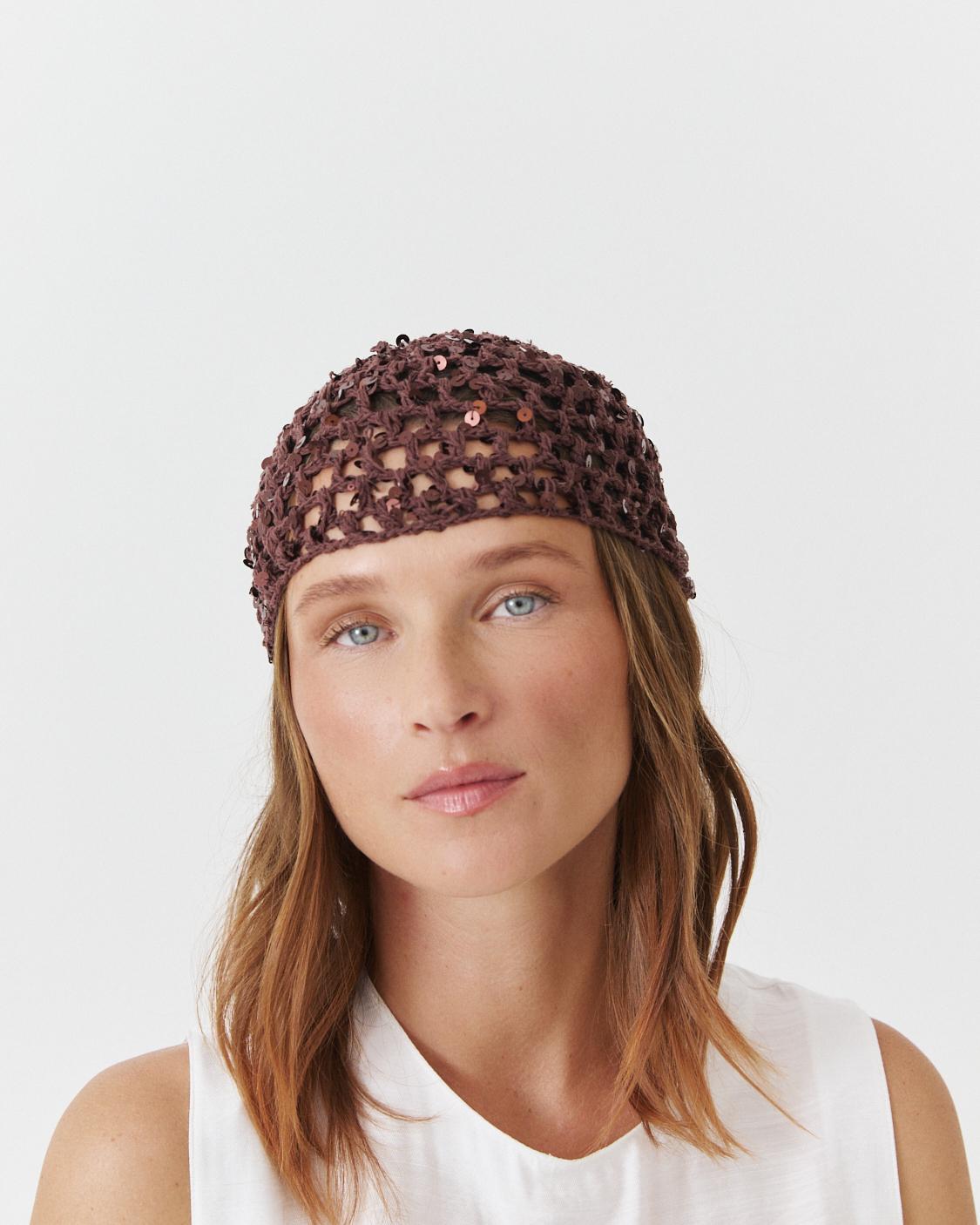 PAÑUELO CROCHET LENTEJUELAS
